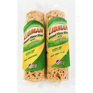 Libman Wood Floor Mop Refill #02027 Xtra Dry Oceanic Sponge Replacement